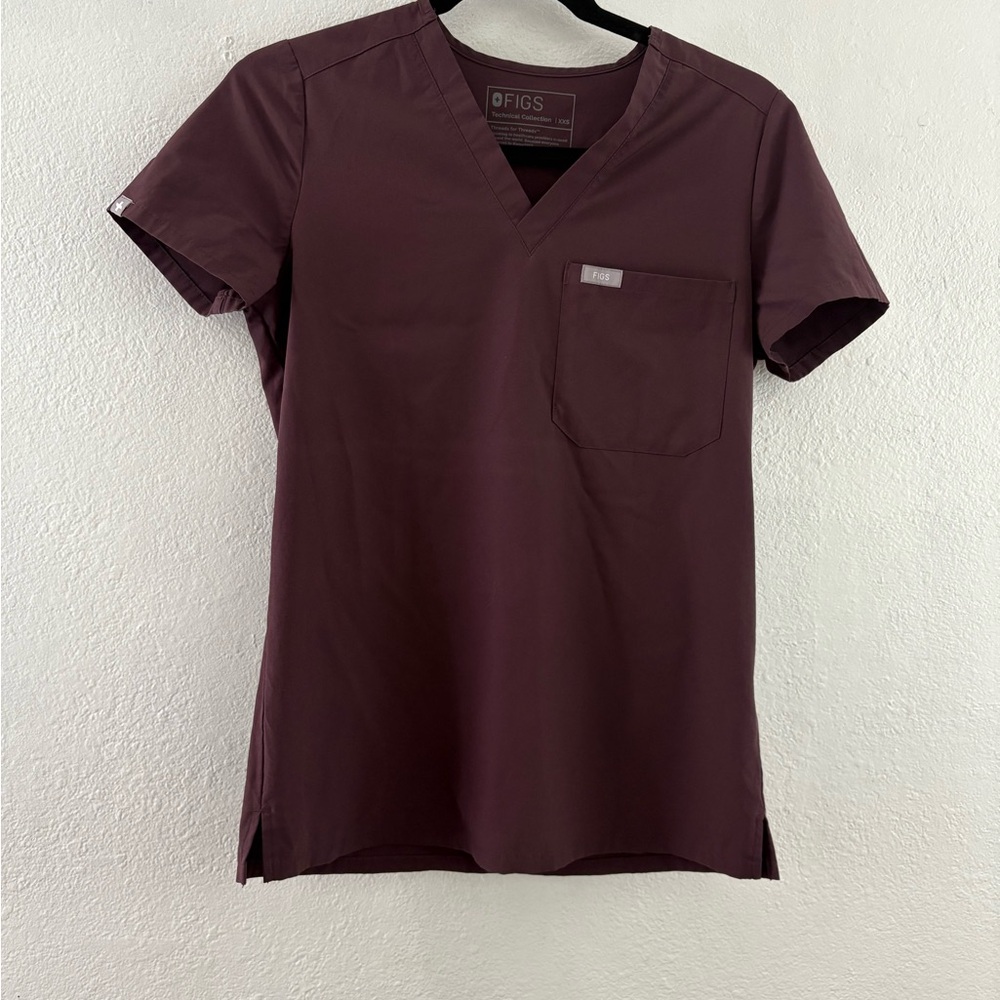 FIGS Dark Fig Catarina Top XXS